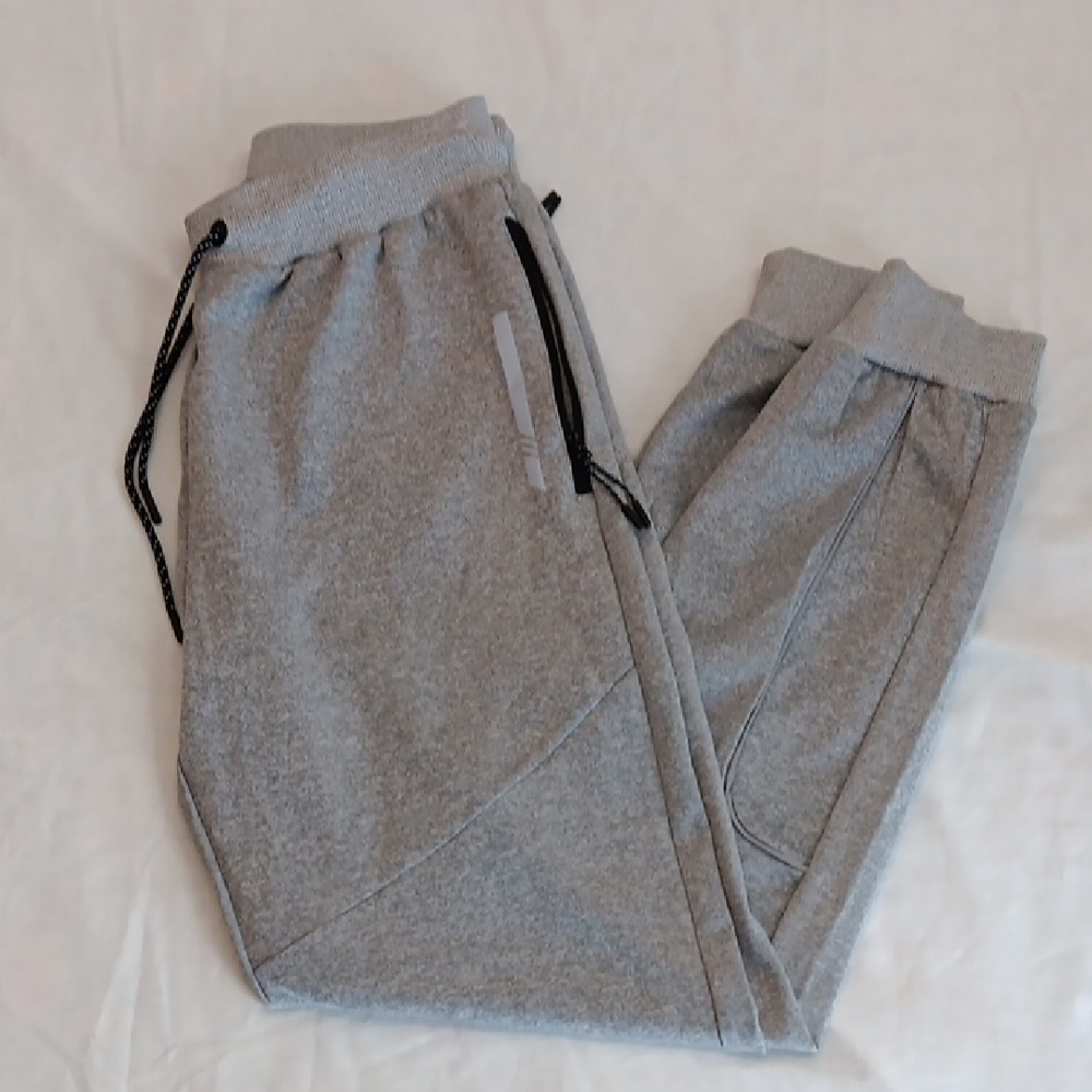 NEW Gray Men's Sweatpants W/ Reflective stripes